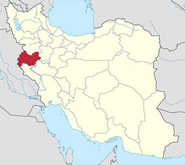 Kermanshah location in Iran's map
